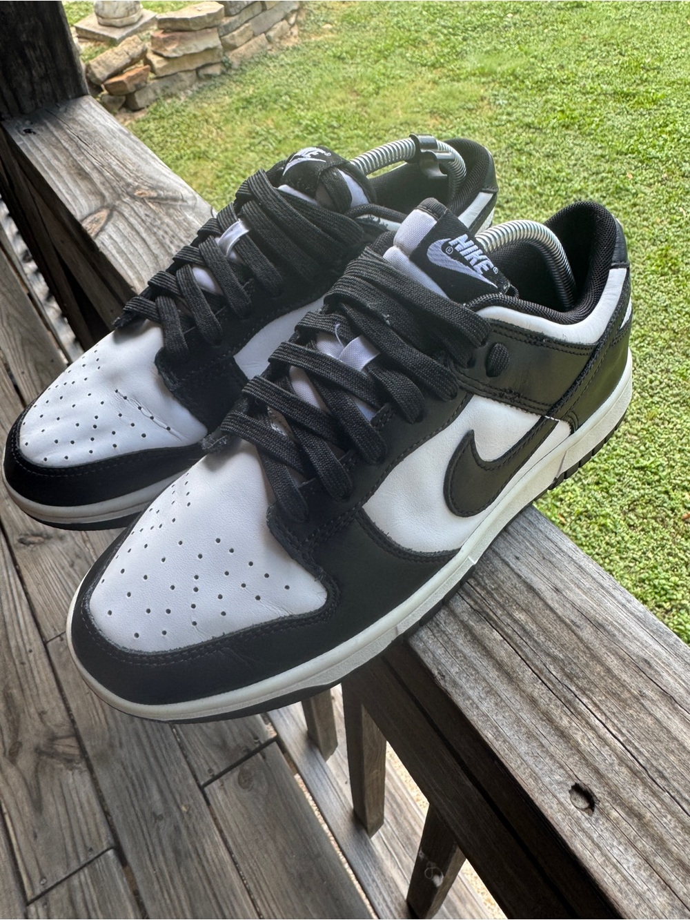 Nike Dunk Low Retro White Black Panda Men's Size 8